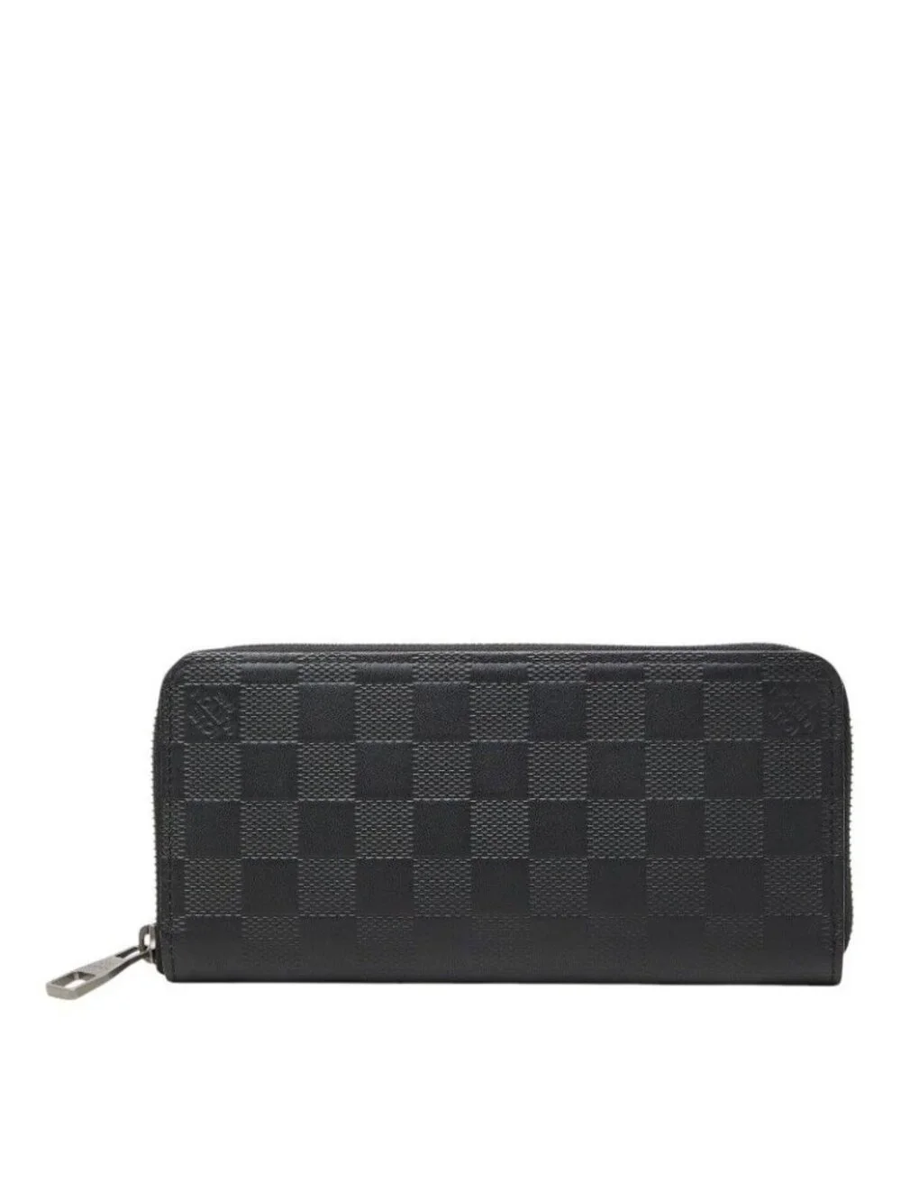 Louis Vuitton Damier Infini Zippy Wallet Vertical Zip Around Onyx Black Leather